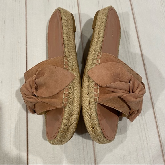 Ann Taylor Nellie Suede Bow Espadrille Sandals (6) - Picture 4 of 7